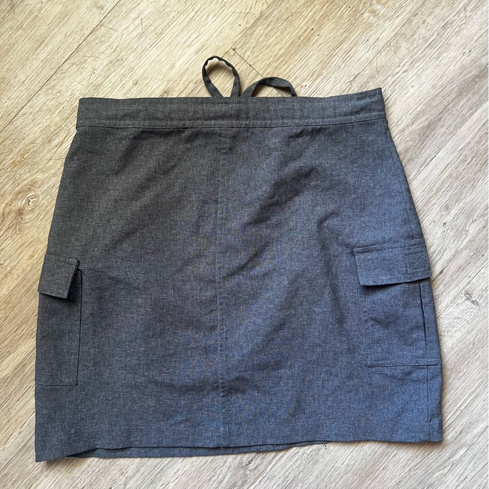 Vintage 90s Y2K Office Siren Minimalist Drawstring Cargo Skirt - Picture 4 of 11